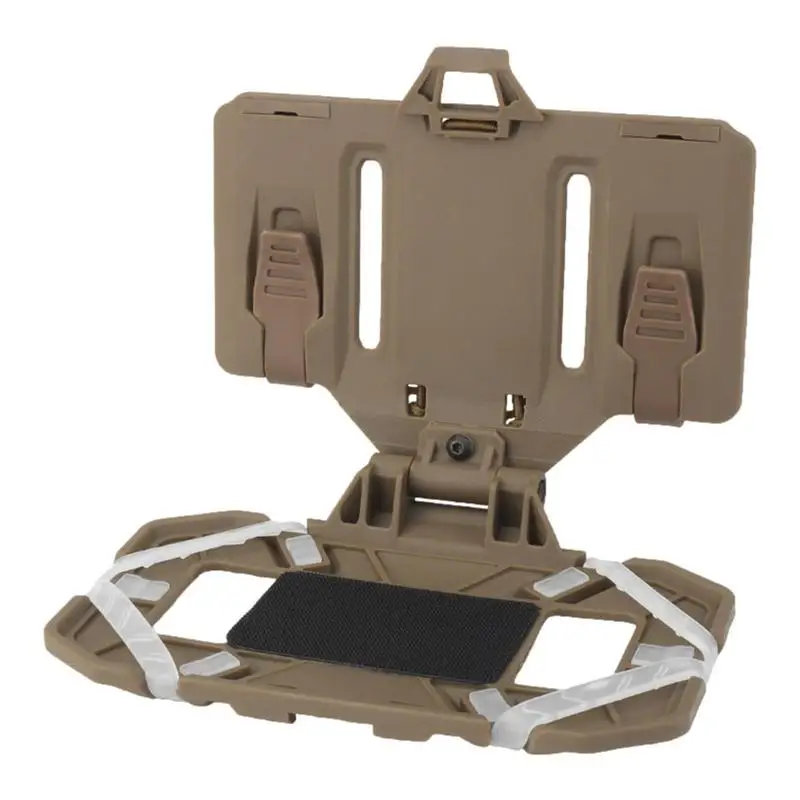 Transportadora Placa Airsoft tático com suporte do telefone móvel, Placa de navegação ao ar livre, suporte dobrável, Peito Rig Mount Vest, Táticas