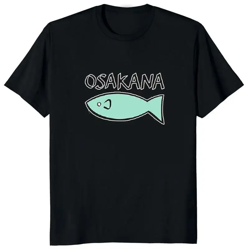 オサカナキナコメンズTシャツ,カジュアル,アニメ,ユニーク,新しいスタイル,プリント,ストリートウェア,クール,ソフト,夏