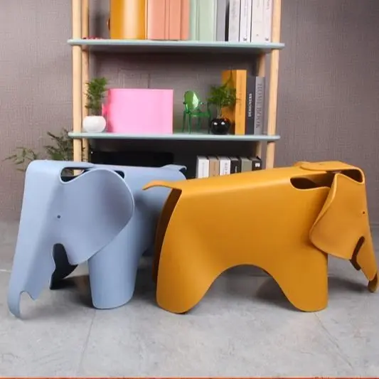 Nordic Elephant Chair Creative Living Room Decoration Home Furniture Seat Plastic Cartoon Stool Home Decor Accessories