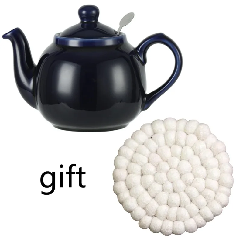 

London Pottery Farmhouse Series 2 Cup Teapot Cobalt Blue British Ceramic 600ml Teapot for Afternoon Tea Tea set Teapots