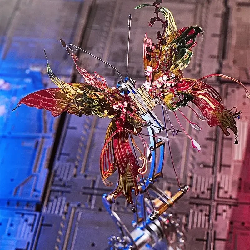 3D Metal Puzzle Butterfly Model Zestawy do budowania dla dorosłych Dzieci Sprzęt Mechaniczny motyl Ręcznie robiony DIY Montaż Zabawka Prezent