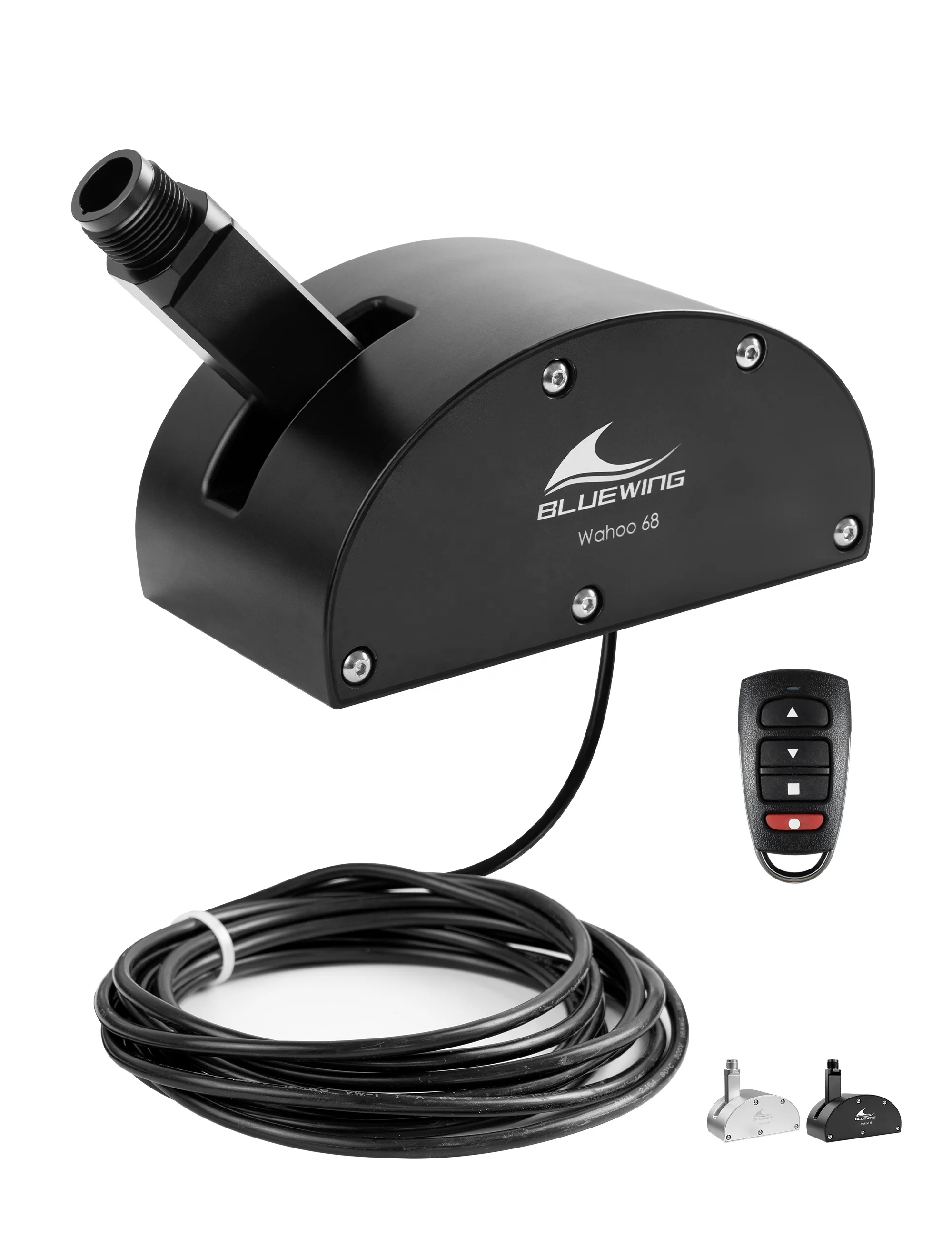 Wireless Antenna Mount with Remote Control for Boat T-Top Auto Adjustment 90° IP66 Waterproof Aluminum for Marine Use