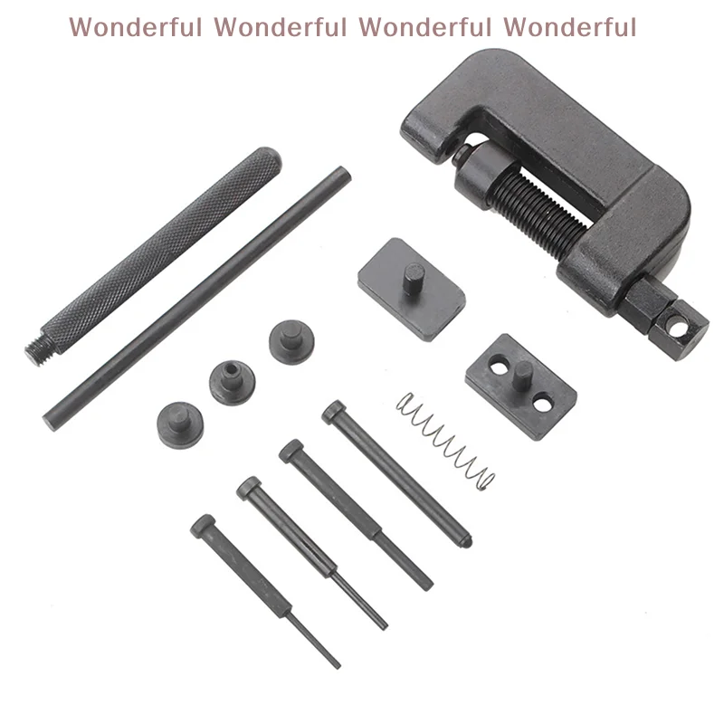 Heavy Duty Bike Chain Repair Tool Set - 13pcs includes Splitter, Riveting Tool & O-Ring for Motorcycles