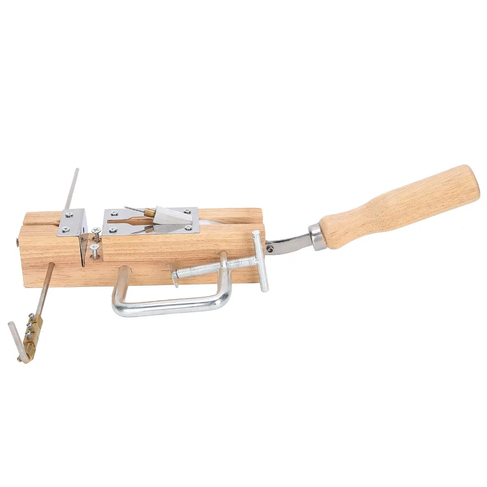 6pcs Stainless Steel Needles Beehive Frame Punches Wood Handle Ergonomic Design Comb Drilling Machine Adjustable