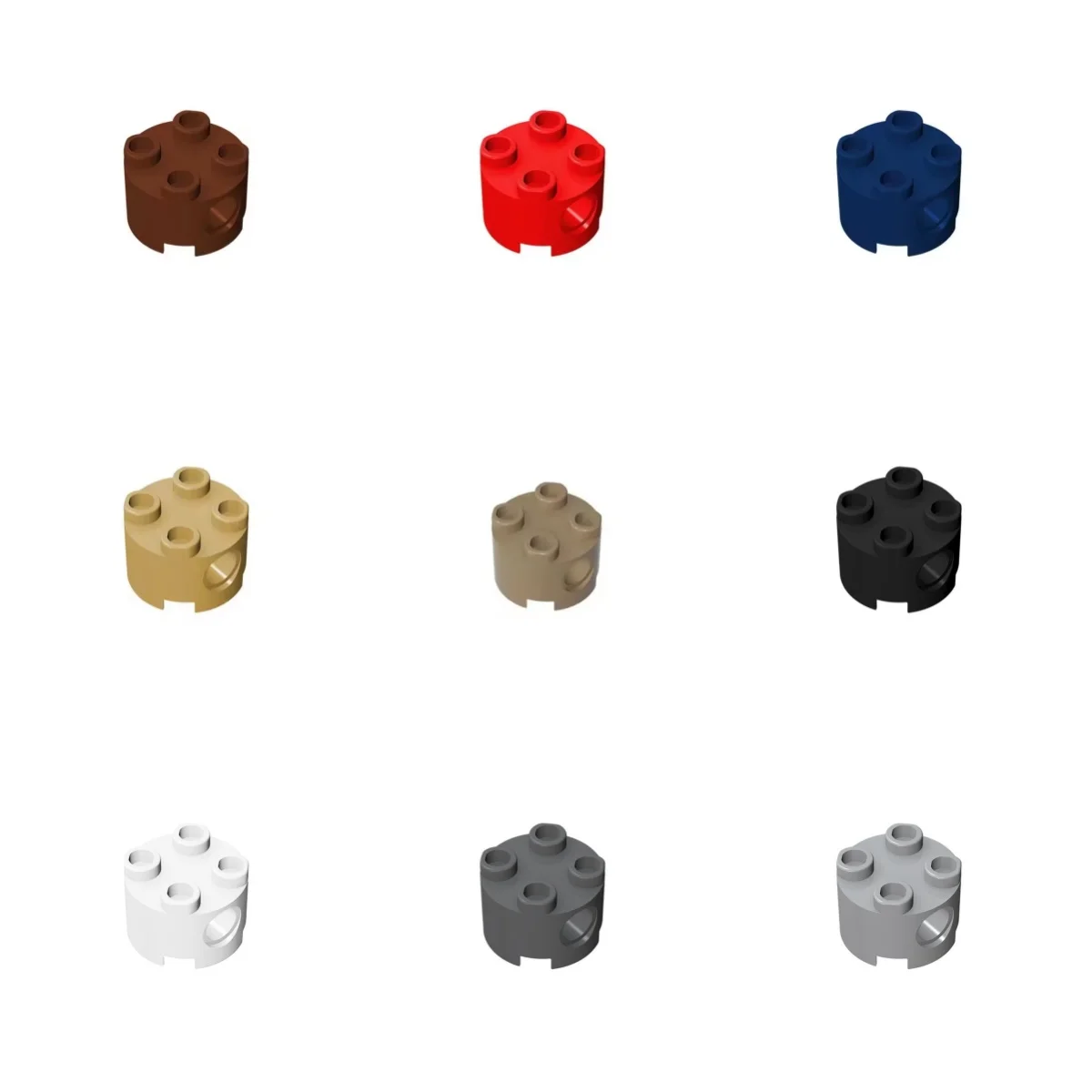 10PCS Puzzle Partikel 17485 Runde 2x2 Gebäude Block Kit High-Tech Pin Löcher Ziegel Idee Spielzeug geburtstag Kind Geschenk Dropshipping