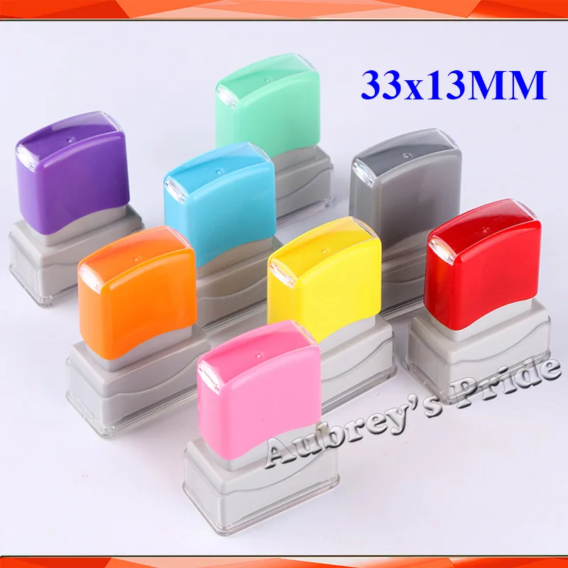 5Pcs Rectangle 33x13mm Holder plus Rubber Pad for Photosensitive Portrait Flash Stamp Machine