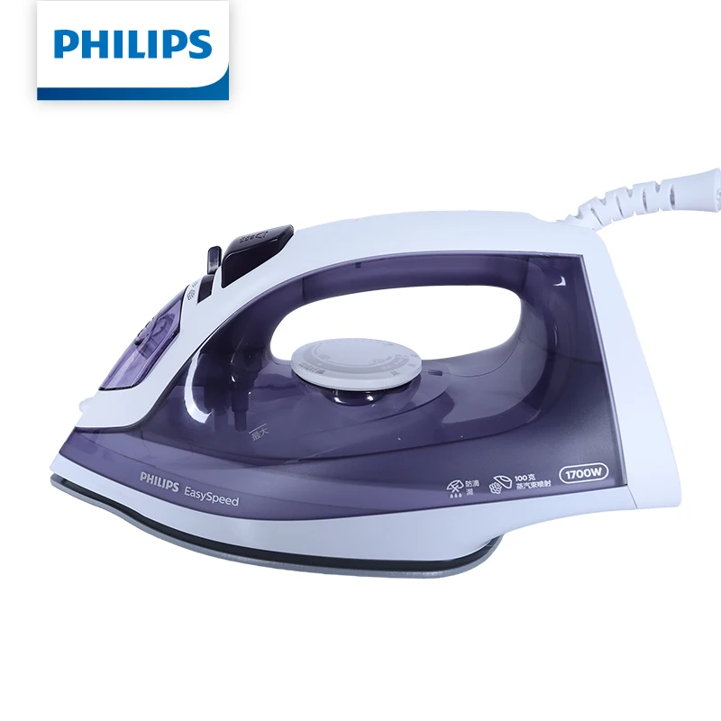 

Philips Steam Iron GC1752/38 Steam Iron 1700W High Power Quick Heating Non-stick Soleplate Home Clothes Ironing Machine