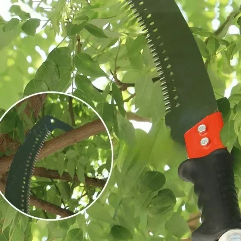 High Branch Trees Saw Pruning Extension Telescopic Pole Tree Pruning Saw Cutting Stainless Steel Gardening Multi Functional Tool