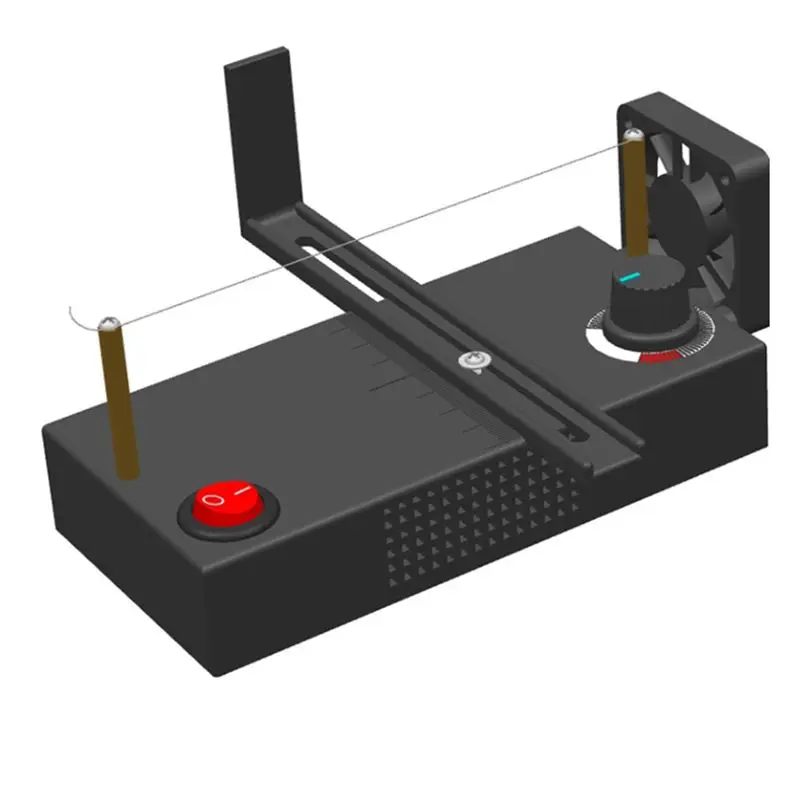 AA94-Electric Ribbon Cutter DIY Ribbon Hand Tool Heating Machine With Fan Exhaust EU Plug