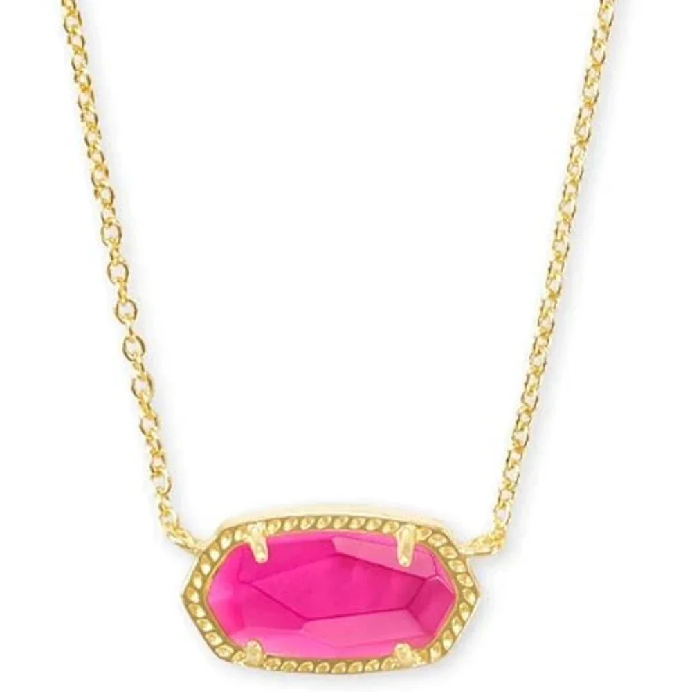 

YEEVAA Pink Azalea ILLUSION Pendant Necklace for Women, Fashion Jewelry, Unique Gifts