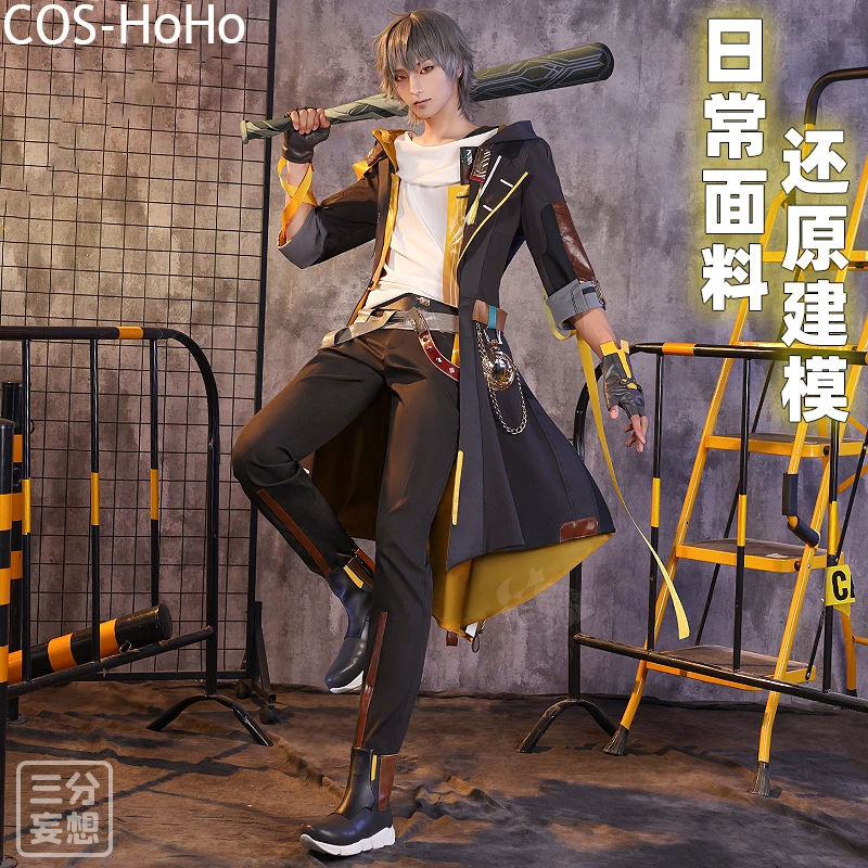 COS-HoHo Honkai: Star Rail Trailblazer Caelus Game Suit Gorgeous Uniform Cosplay Costume Halloween Party Role Play Outfit Men