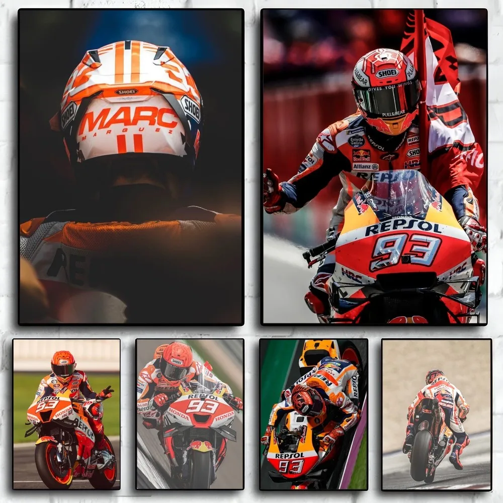 M-Marc M-Marquez  Poster Paper Print Home Living Room Bedroom Entrance Bar Restaurant Cafe Art Painting Decoration