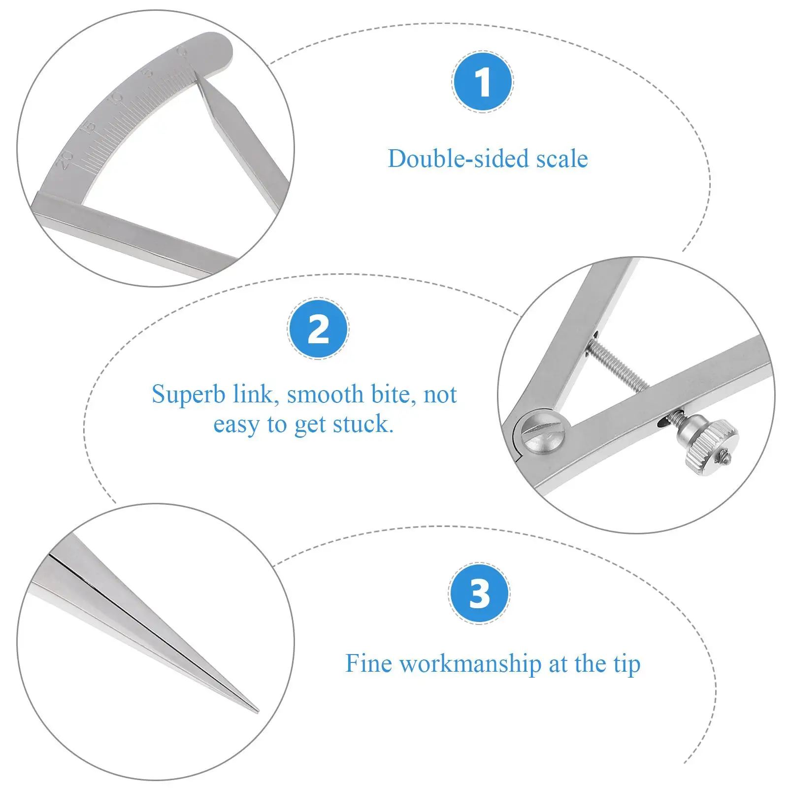 Measurement Ruler Double Eyelid Surgery Tool Stainless Steel Gauge Accurate Measuring Lightweight Portable Eyelid Design