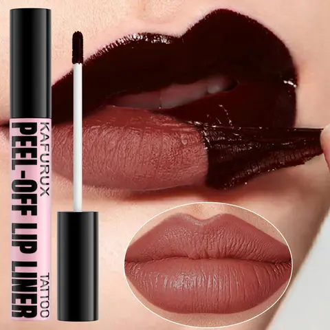 7 colori Peel Off Lip Stain Reveal Lunga durata Impermeabile Rosa Lip Tint A prova di trasferimento Tazza antiaderente Trucco naturale Lip Gloss