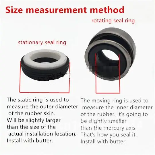 10PC 301 Series Fit 8 10 11 12 13 14 15 16 17MM  Water Pump Mechanical Shaft Seal For Circulation Pump