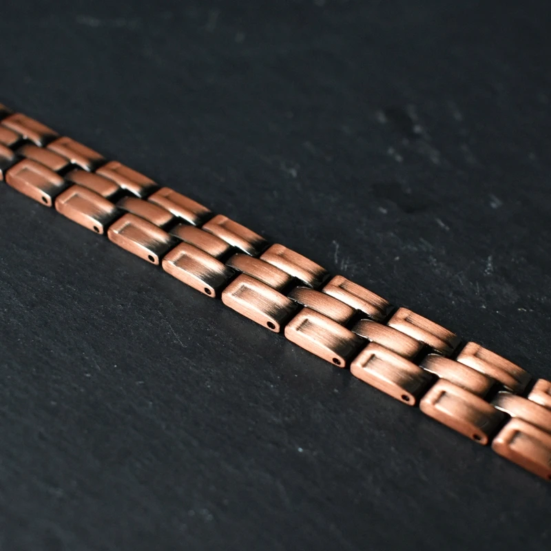 سوار صحي للرجال لسوار العلاج المغناطيسي النحاسي مع مغناطيس قوي للعناية بالضغط الدم والطاقة الحيوية