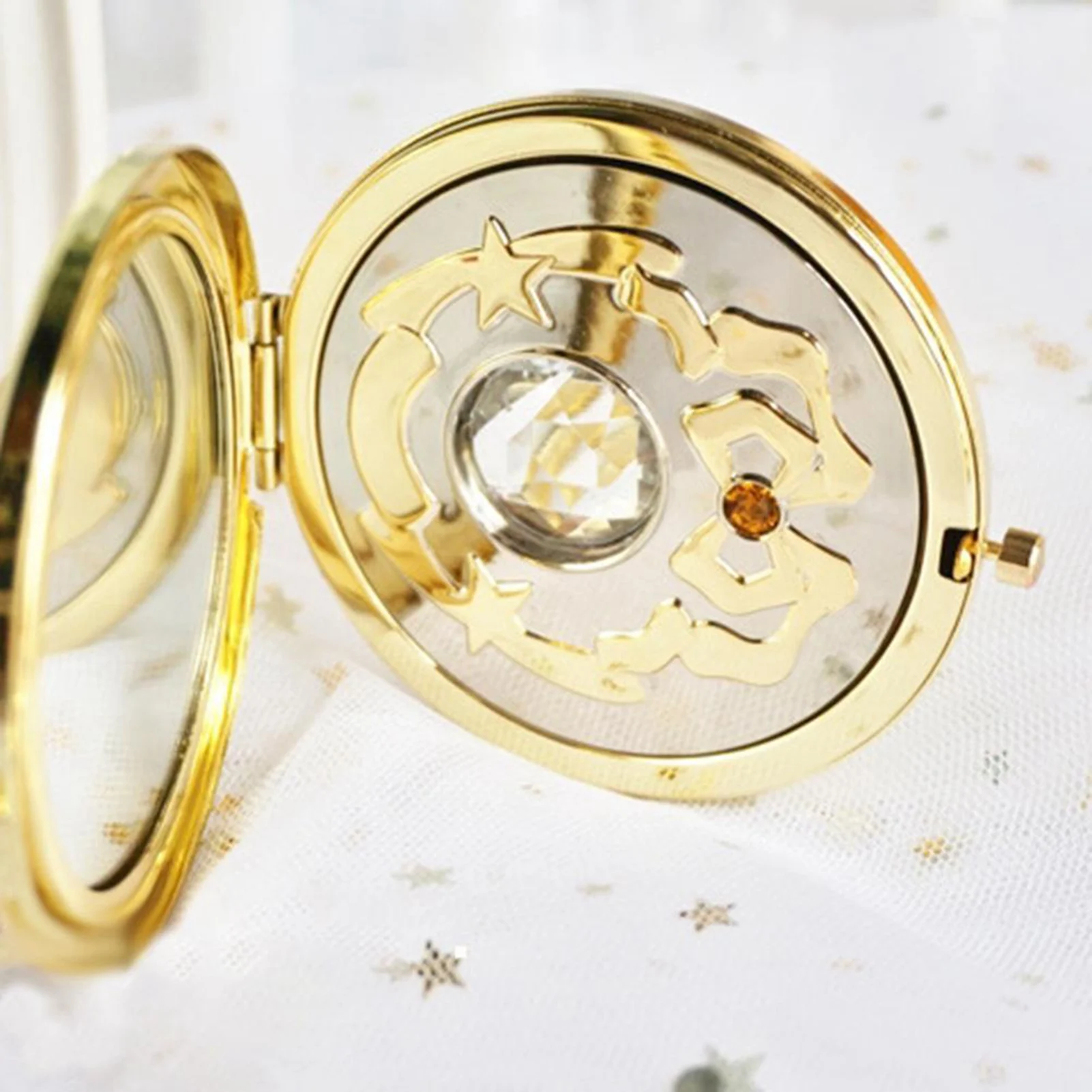Anime Makeup Mirror Star Crystal Star Cosmetic Makeup Folded Mirror Cosplay Prop Anime Makeup Mirror Folded Mirror Makeup Mirror