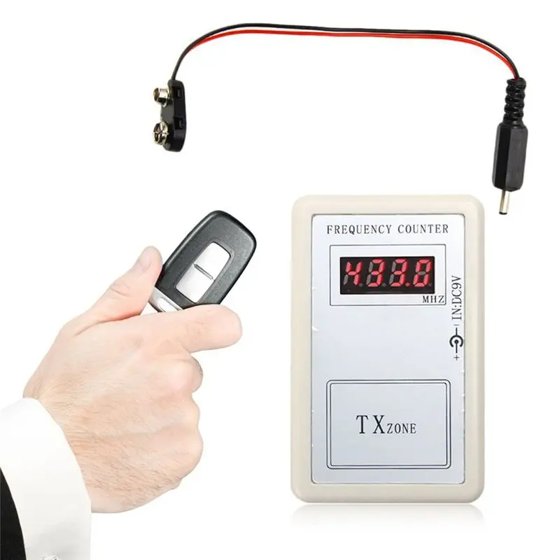 

AA05 Handheld Remote Control Wireless Frequency Meter Digital Counter Tester 250-450MHz for Car Auto Garage Door