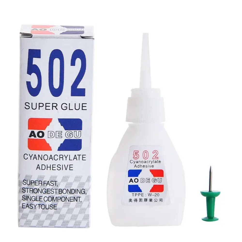 

5pc 502 Super Glue Instant Quick Dry Cyanoacrylate Adhesive Strongest Bonding Fast Strong Leather Rubber Metal Repair Glue Tool