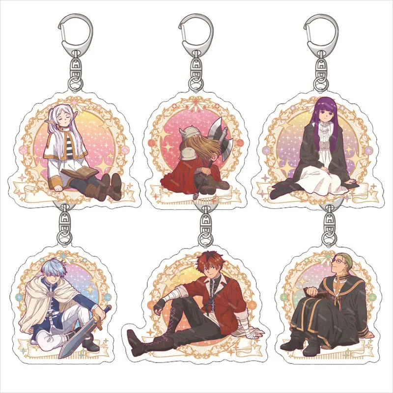 

Frieren: Beyond Journey's End Acrylic Anime Cute Keychain Jewelry Car Pendant Gift Figure Women Badge Charms Wholesale Key Ring