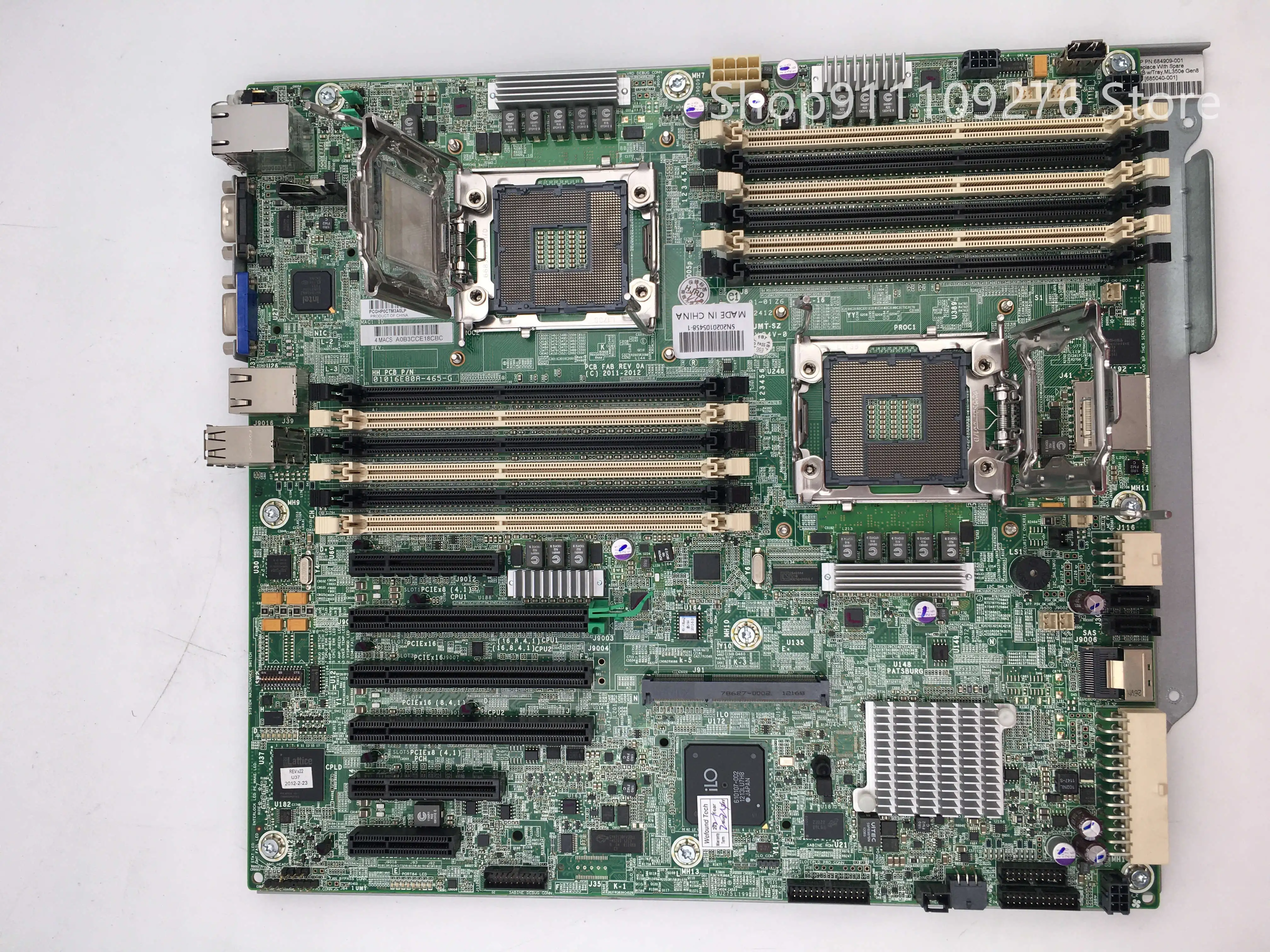 Original Disassemble Motherboard for HP ML350e Gen8 641805-001  801944-001 641805-004  746466-001 641805-003