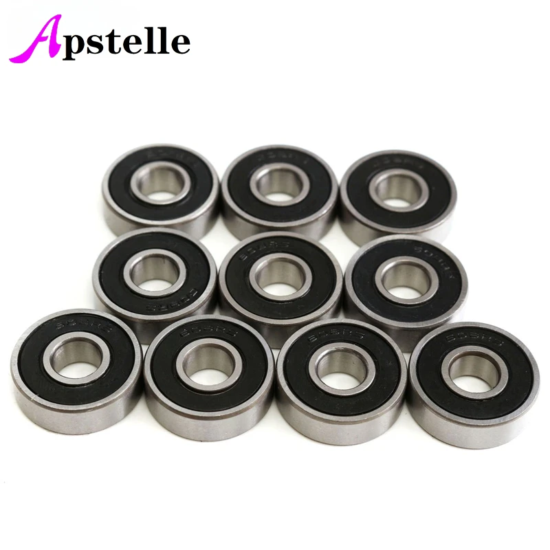 Apstelle 10 pz/lotto cuscinetto 608 2RS 8*22*7mm 6*19*6mm Skateboard Scooter Skate cuscinetti a sfera Kit cuscinetto a sfere in miniatura