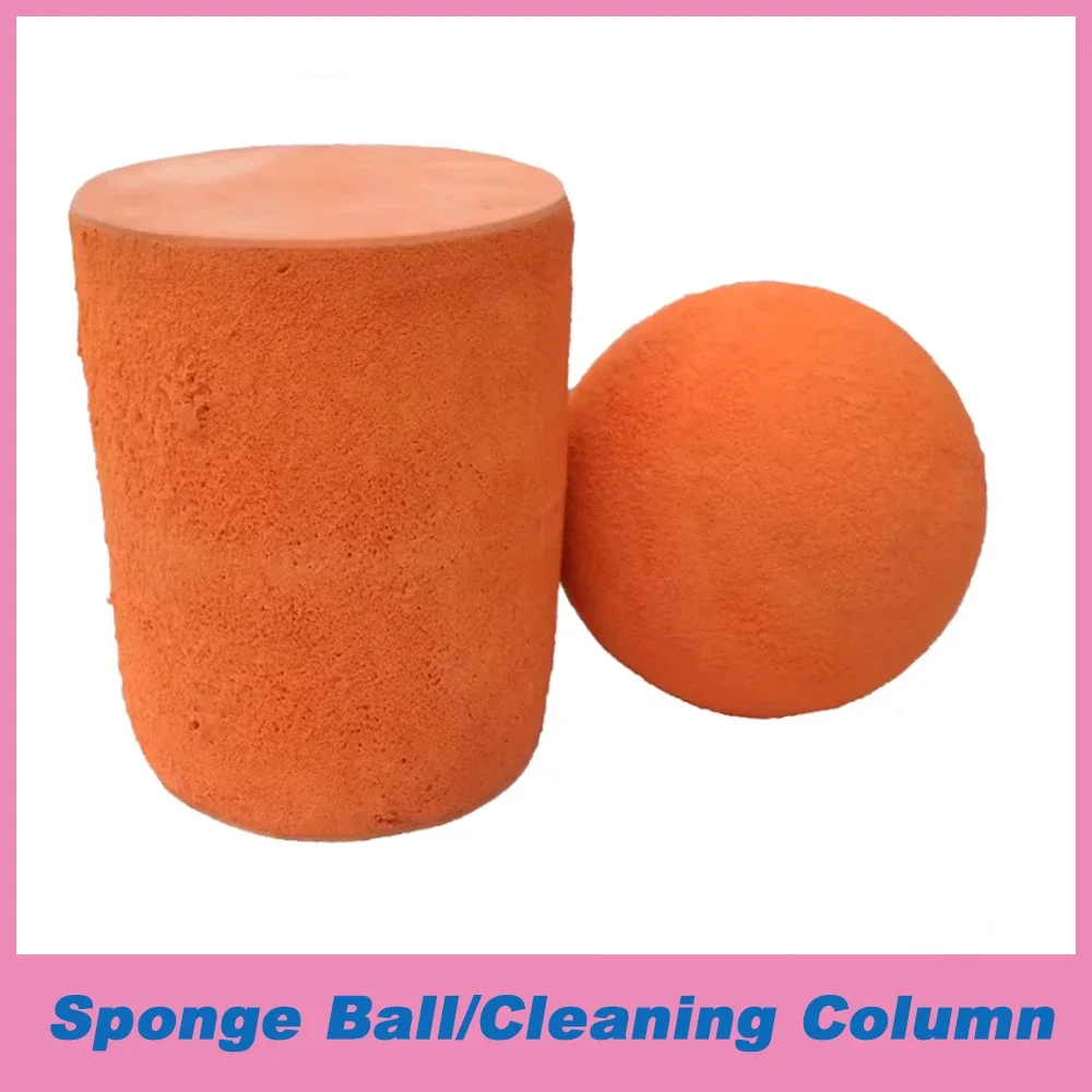 1Pcs Dia 32/35-140mm Mid Soft Ball Rubber Sponge Cleaning Balls FOR DN35-DN150 PIPE for Cleaning Cement Pipes Clean Out Ball