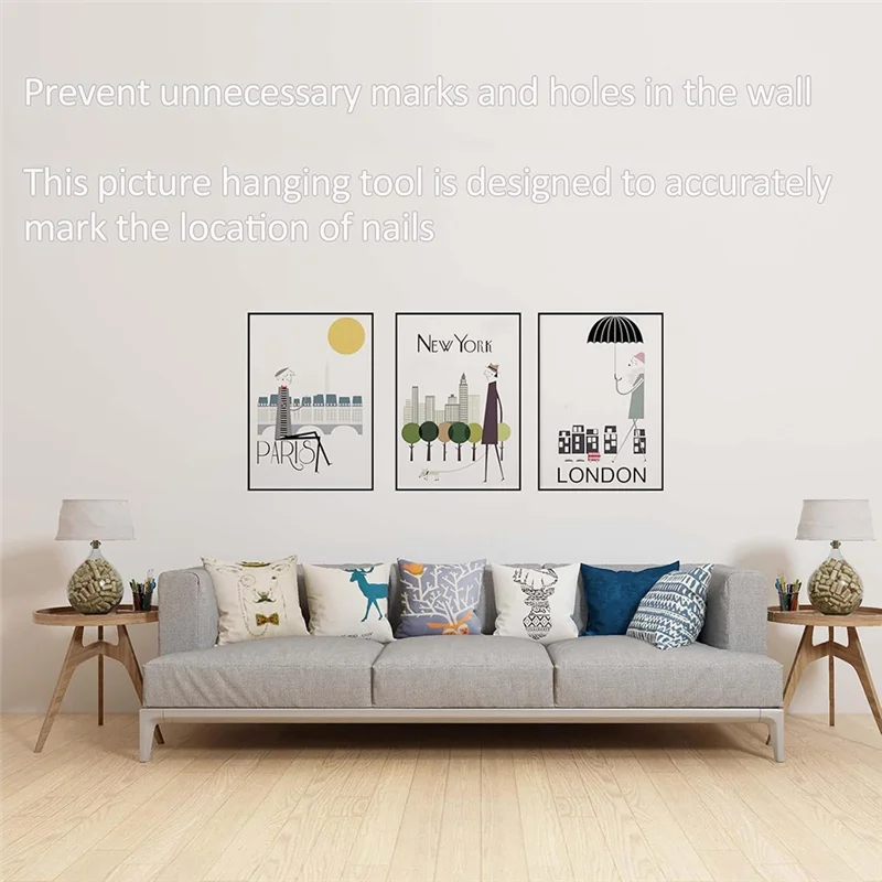 

Picture Hanging Tool, Goodsnova Picture Hanging Kit With Level For Easy Making Position, Perfect Wall Picture Hanger