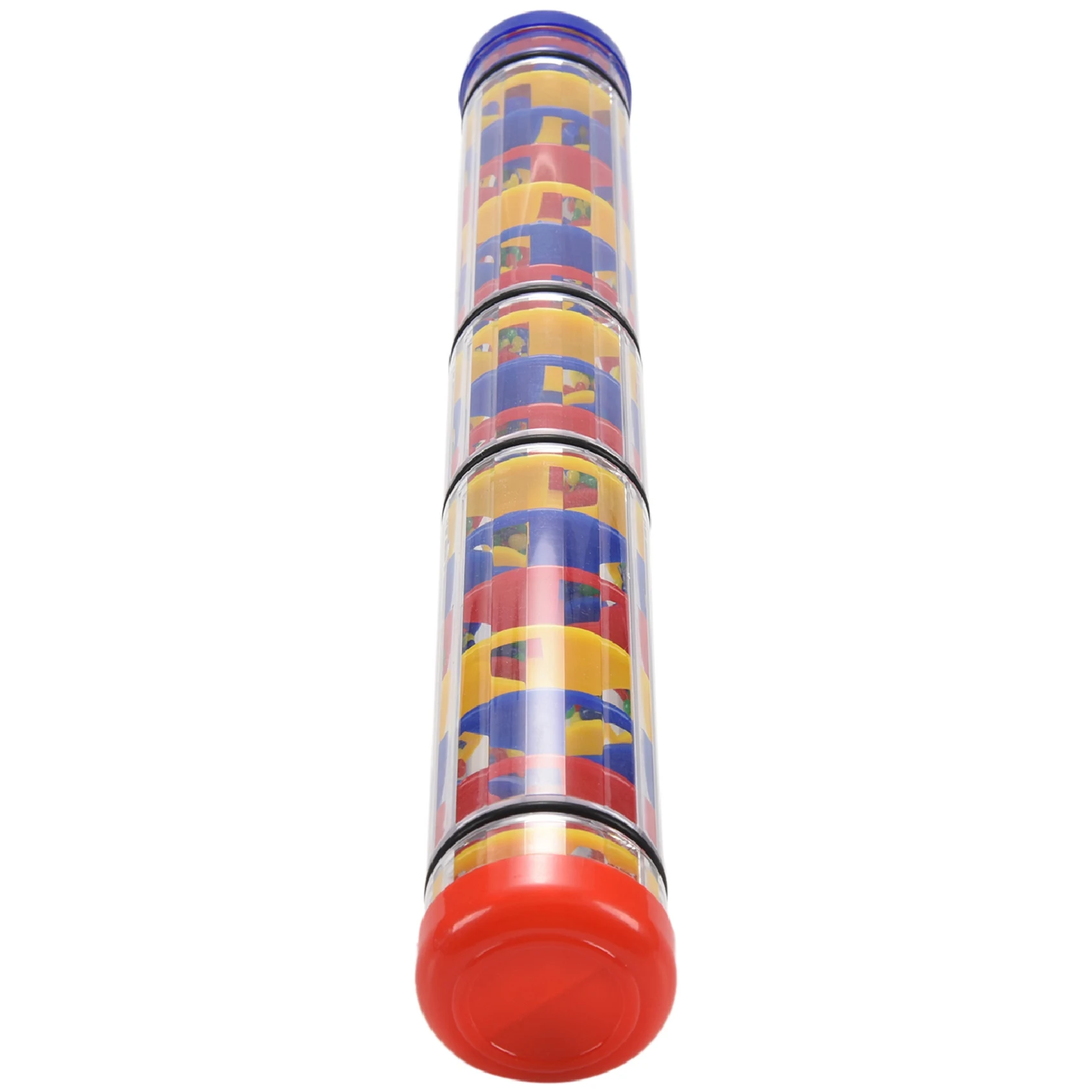 Large Rainstick Rattle Toy 15.75 inch - Long Color Noise Stick Rainbow grains inside