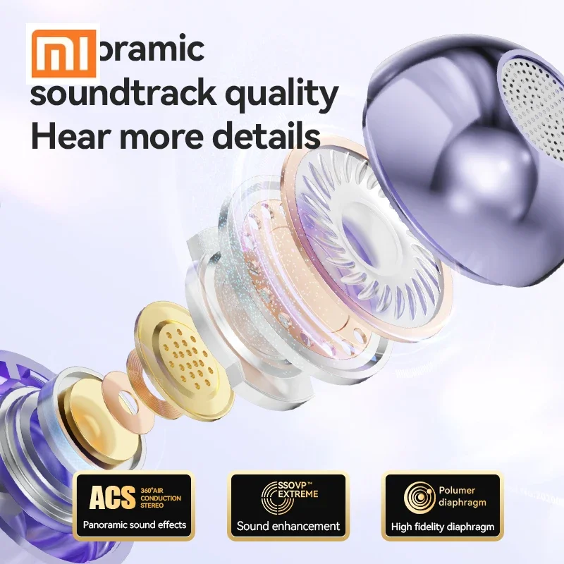 Xiaomi M79 بلوتوث 5.4 اللاسلكية العظام مدفوعة TWS سماعات رياضية مع مشبك الأذن مقاوم للماء الحد من الضوضاء سماعات مع Digi