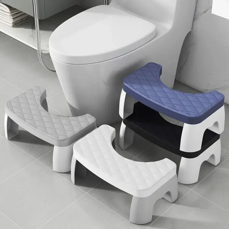 Bathroom Non-slip Stool Toilet Stool Thickened Home Toilet Stool For Children Elders And Pregnant Woman Toilet Plastic Footrests