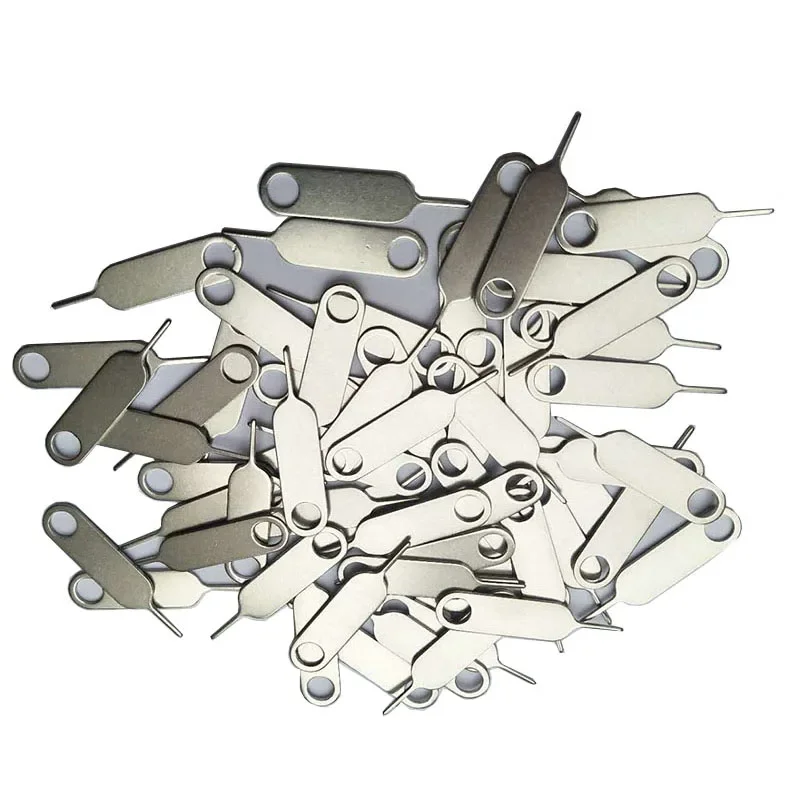 Bandeja de tarjeta SIM estándar de acero inoxidable con orificio en la cola para transportar