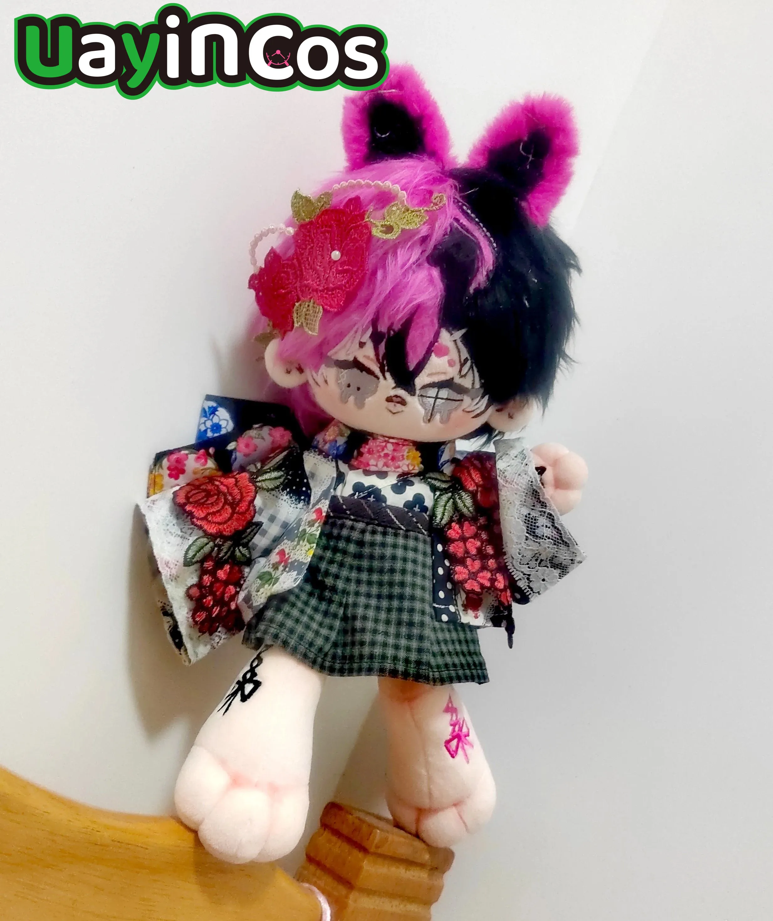 Purple Hair Crisis Rabbit Elf Monster Stuffed 30cm Cute Plushie Cotton Plush Doll Body Anime Figure Toy For Kids Gifts Cosplay