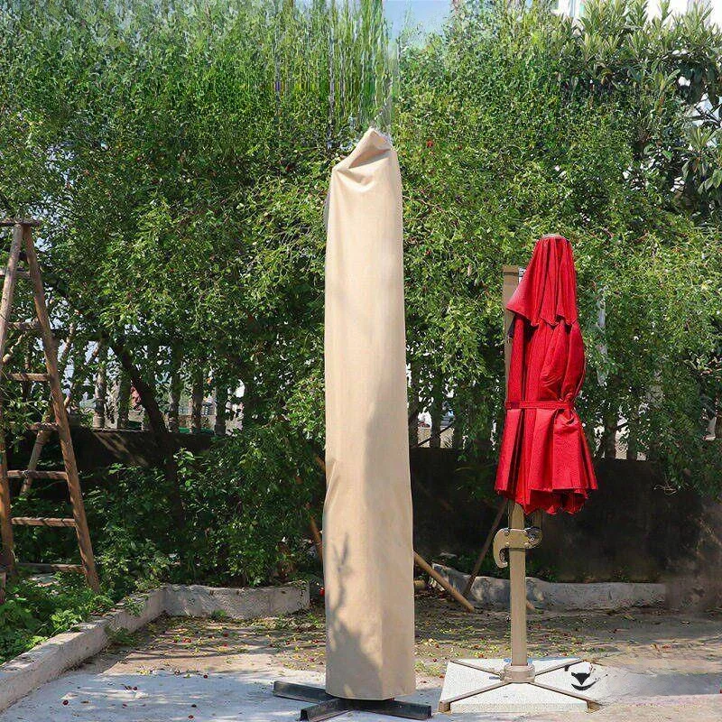 Outdoor Roman Umbrella Cover Villa Courtyard Garden Large Sunshade Umbrella Special Rainproof Dustproof Sunscreen Storage Bag