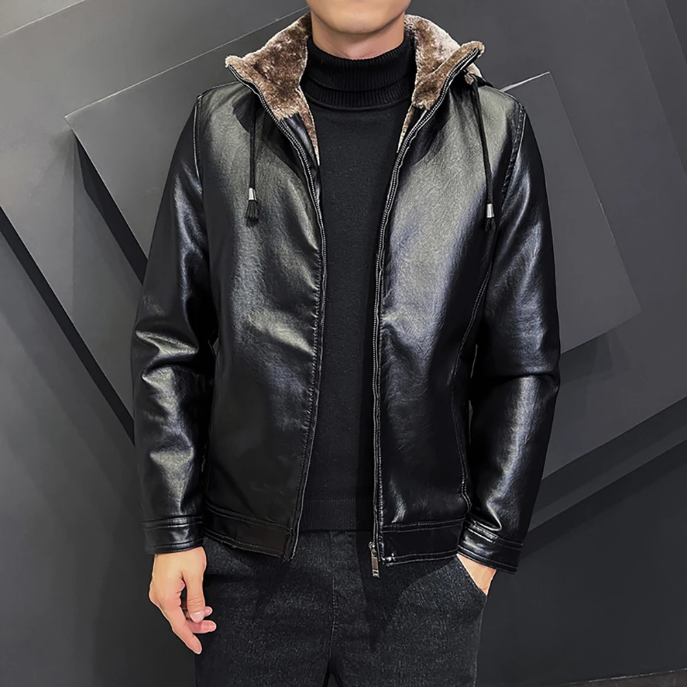 

Leather jacket jacket men's new American high street rich handsome high sense of loose leisure motorcycle clothing