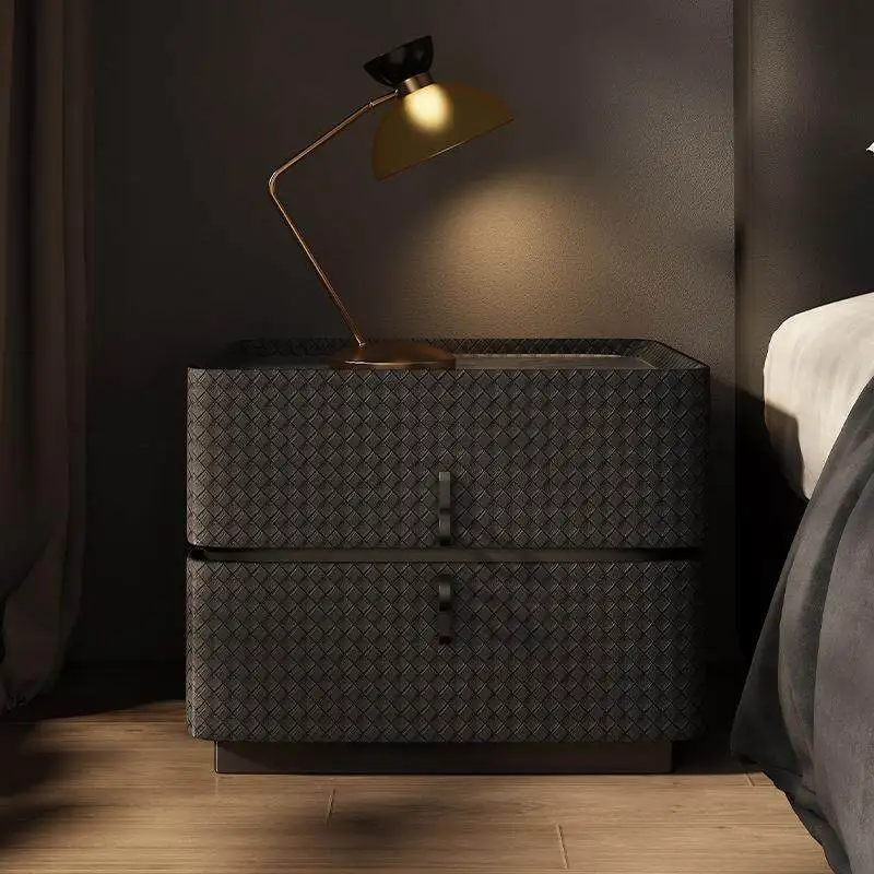 Italian minimalist modern minimalist bedside table, bedside storage cabinet