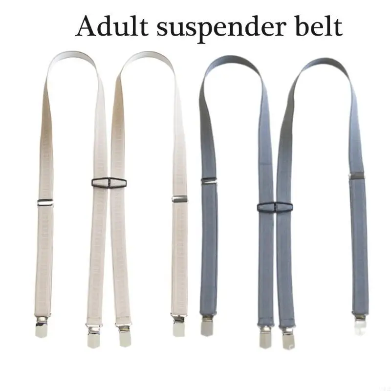 U4LE Hosenträger für Männer und Frauen, Unisex, mit Metallclip und elastischen Trägern für Arbeit und Freizeit, klassische