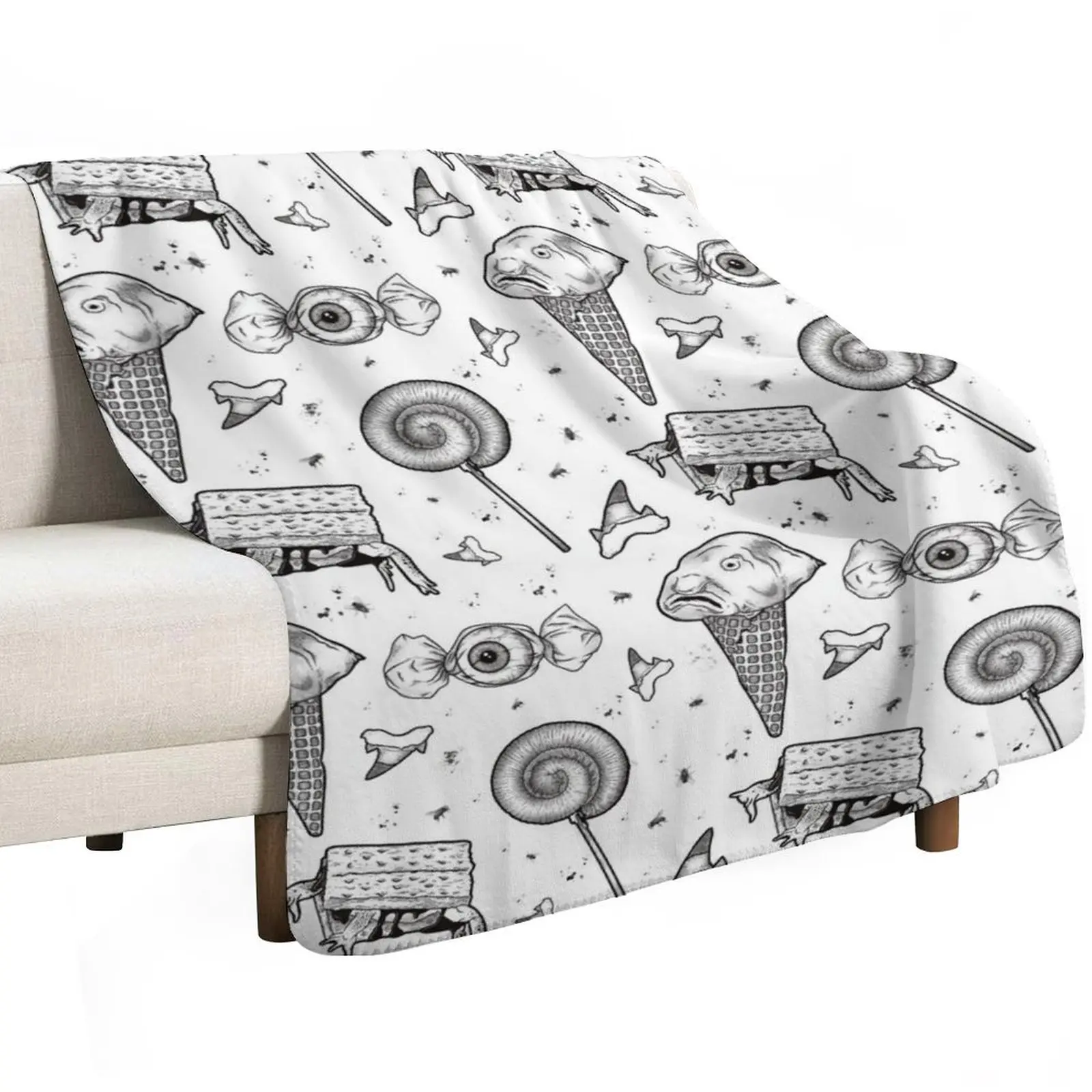 Одеяло Creepy-Crawly, Ooey-Gooey для зимних рождественских подарков, декоративные одеяла для диванов, диванов