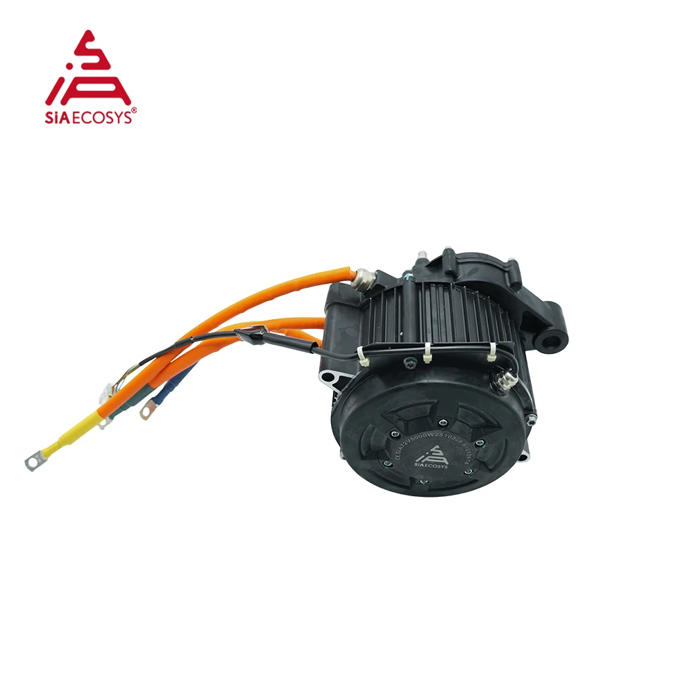 PMSM Hairpin Motor J155A-36 72V 5000W - close-up view