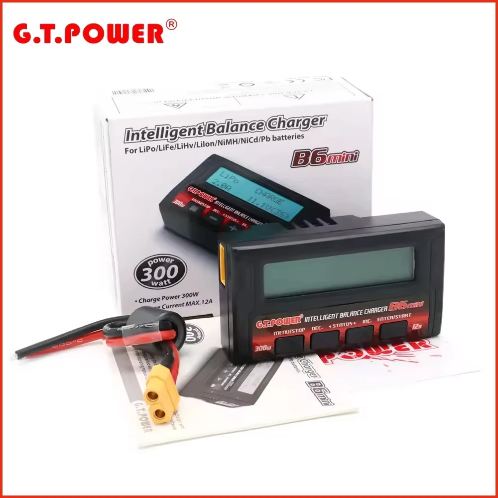

G.T.POWER GT Power Imax B6mini B6 Mini 12A 300W Balance Charger/Discharger For RC Lipo/LiFe/LiFe NiMH Battery