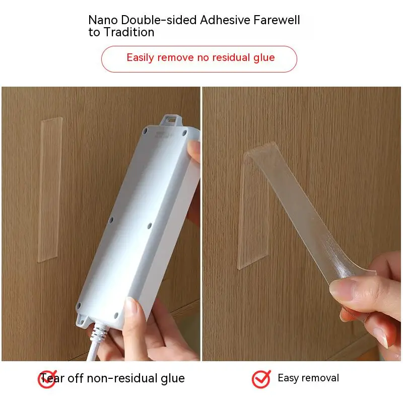 Nano cinta adhesiva de doble cara, cinta de silicona impermeable, cinta adhesiva de montaje para póster, baño, accesorios de cocina