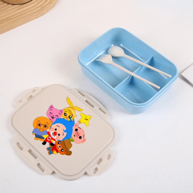 Plims Clown Lunch Box Girl Boy Portable Bento Boxs Student Hermetic Food Crisper Single Layer Capacity Kid Birthday Gift New