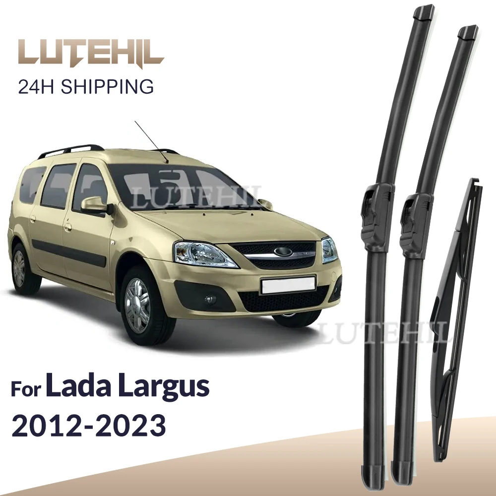 

For Lada Largus 2012-2023 2013 2014 2015 2016 Wiper Front & Rear Wiper Blades Windshield Windscreen Window Brushes 20"+20"+14"