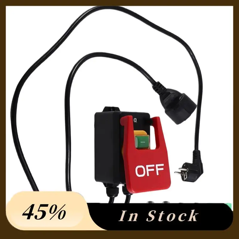 

2025 Trend250v Single-Phase On/Off Switch Safety Switch, Zero Voltage Switch With Socket Emergency Off Switch EU Plug