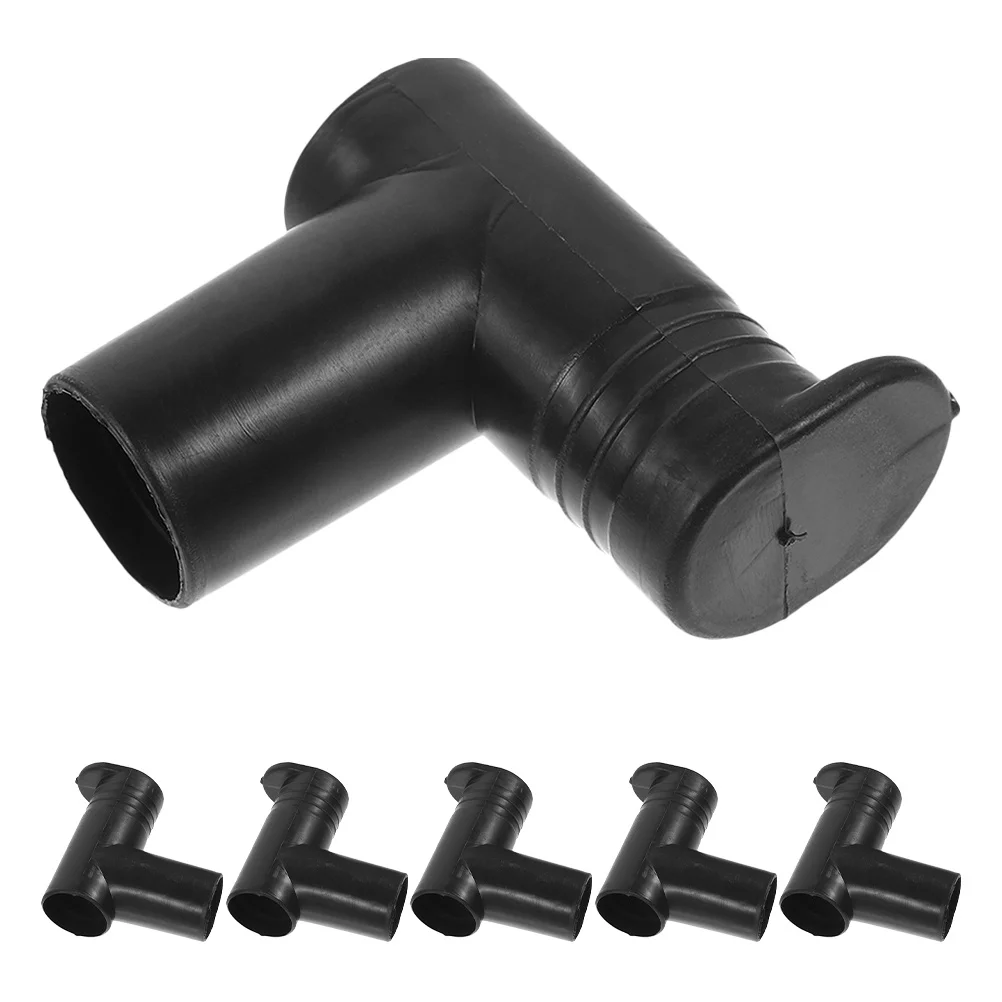 

6Pcs Stylish Black Plastic Clothes Rack Connectors Versatile Dual Joints 2.75 X 2.4 Inch Clothes Rod Joints Black Rail Clamps