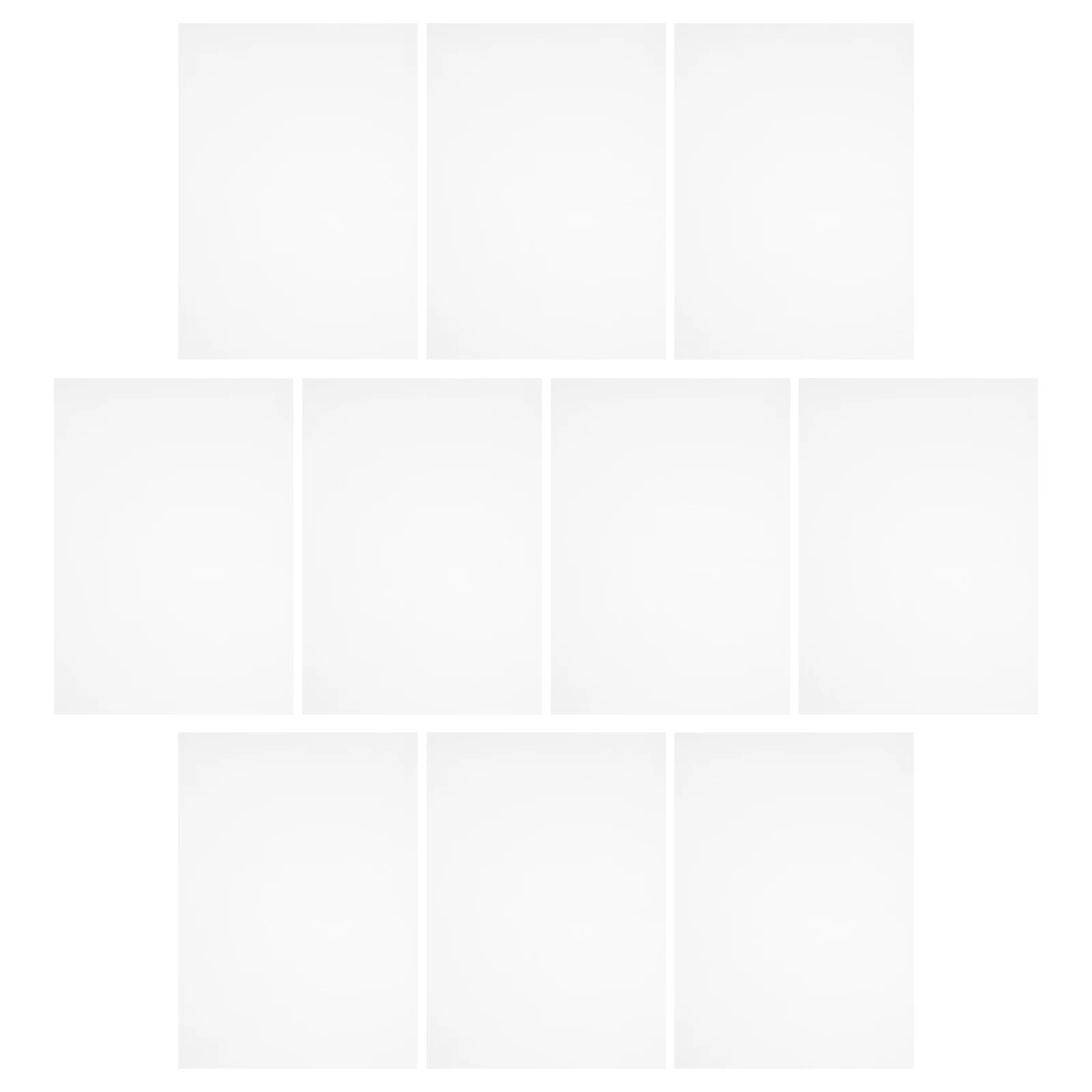 

10pcs Plastic Baffle Sheets Clear Transparent Pc Material Multipurpose Crafts Protective Panels For Diy Home Decor