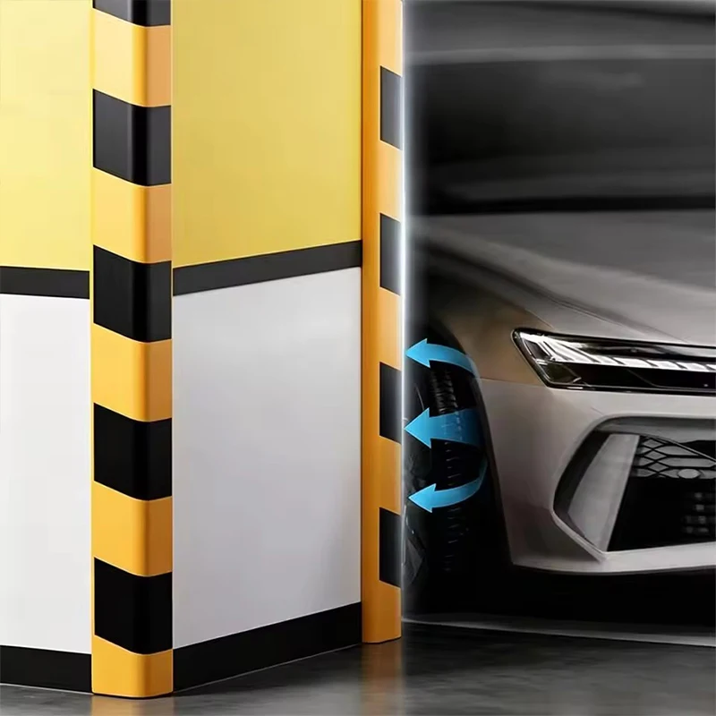 4/2M Garage Wall Guard Car Door Corner Protection Sticker,Thickened Self-adhesive Anti-collision Sticker,With Reflective Warning - view 2