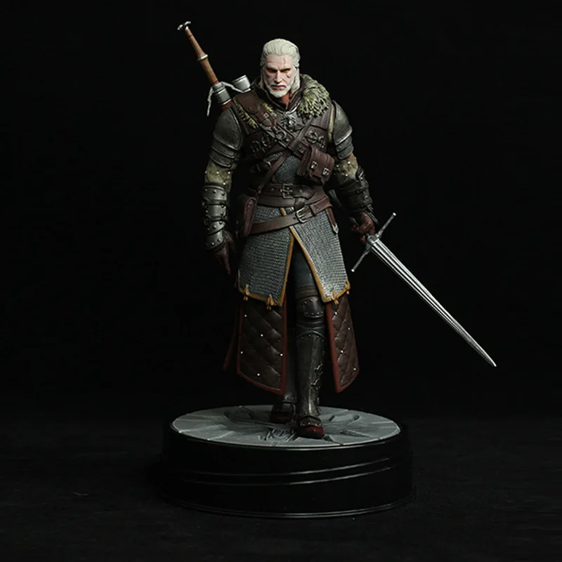 New Spot Wizard 3 Wild Hunt Geralt 2 Generation Grand Master Set Doll Statue Model Decoration Animation Hand Desk Decoration Pvc