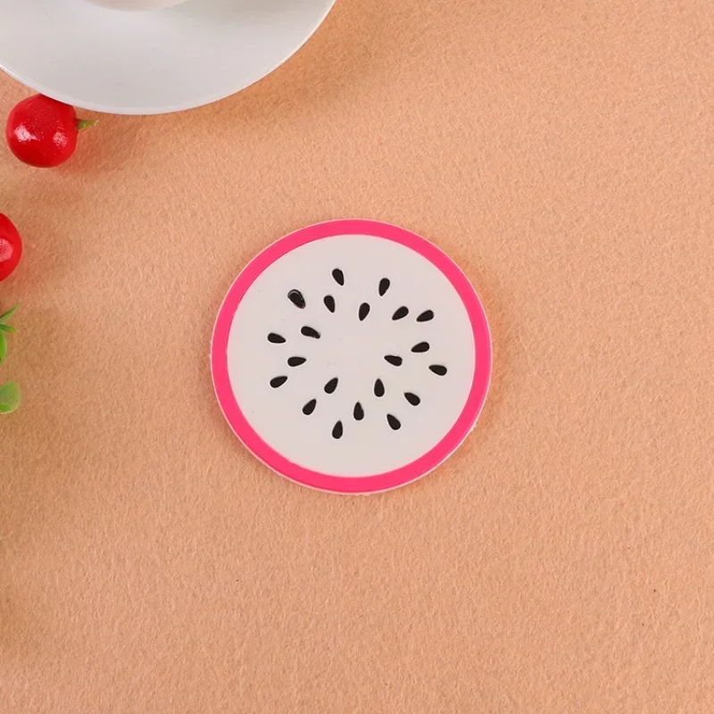 Lemon Orange Watermelon Coaster Fruit Shape Silicone Cup Pad Slip Insulation Pad Table Decoration Cup Mat Pad