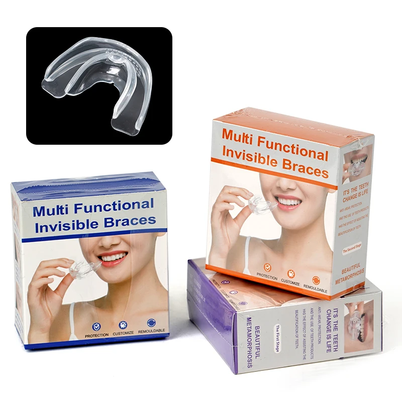 

3 Stages Dental Braces Teeth Trainer For Adults Tooth Orthodontic Alignment Brace Transparent Corrector Bruxism Mouth Guard Kids